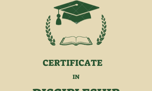 Certificate Discipleship Program